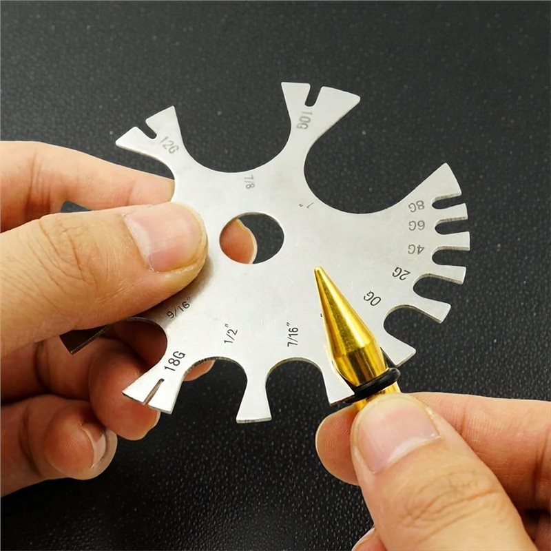 Body Jewelry Measurements - ABYN-바디 주얼리 사이징 도구 스테인리스 스틸