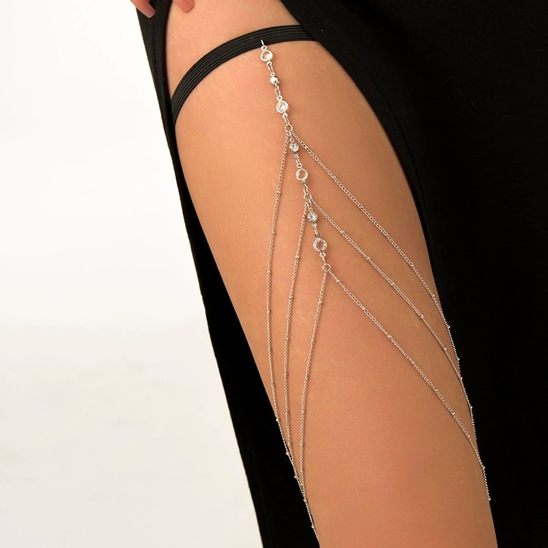 Body Jewelry Leg Chain - 2025 신상 여성 보헤미안 허벅지 체인
