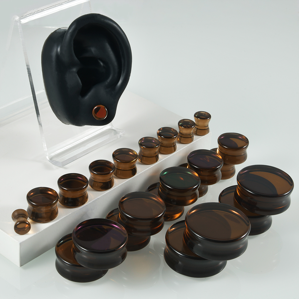 Body Jewelry Ear Gauges - 1 쌍 최고 품질 무지개 빛깔의