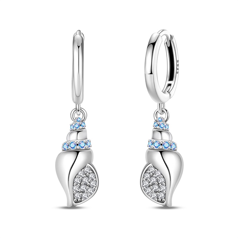 Conch Earring Hoop - 여성 귀걸이 925 스털링 실버 패션