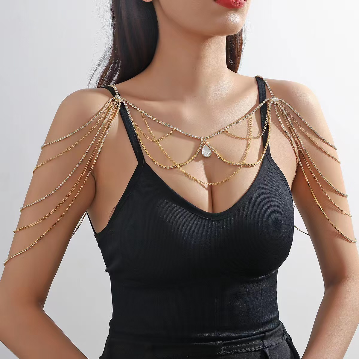 Body Jewelry Hot - 핫세일 폭발적인 인기 기하학적 라인스톤 맞춤형