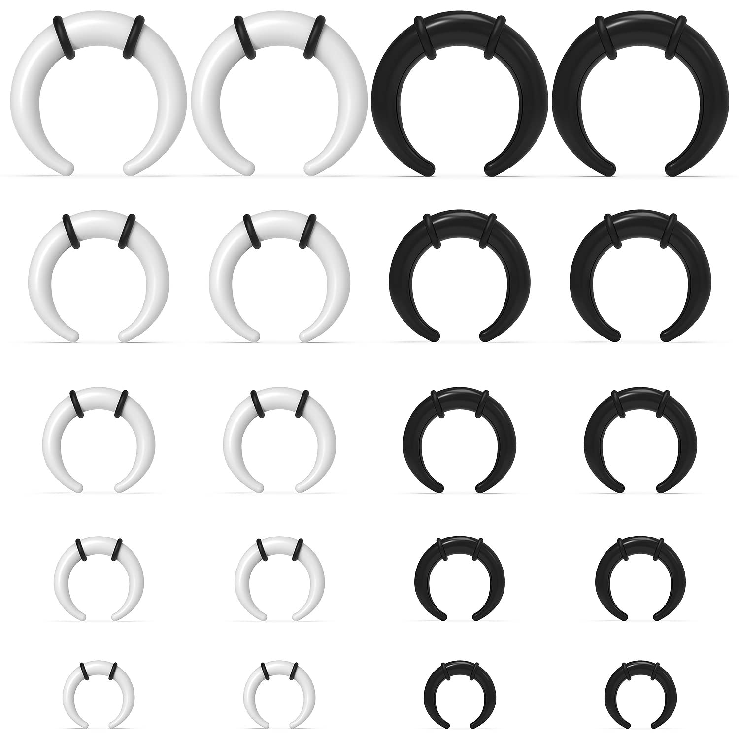 Body Jewelry Ear Gauges - 대형 Septum 링 14G 12G 8G