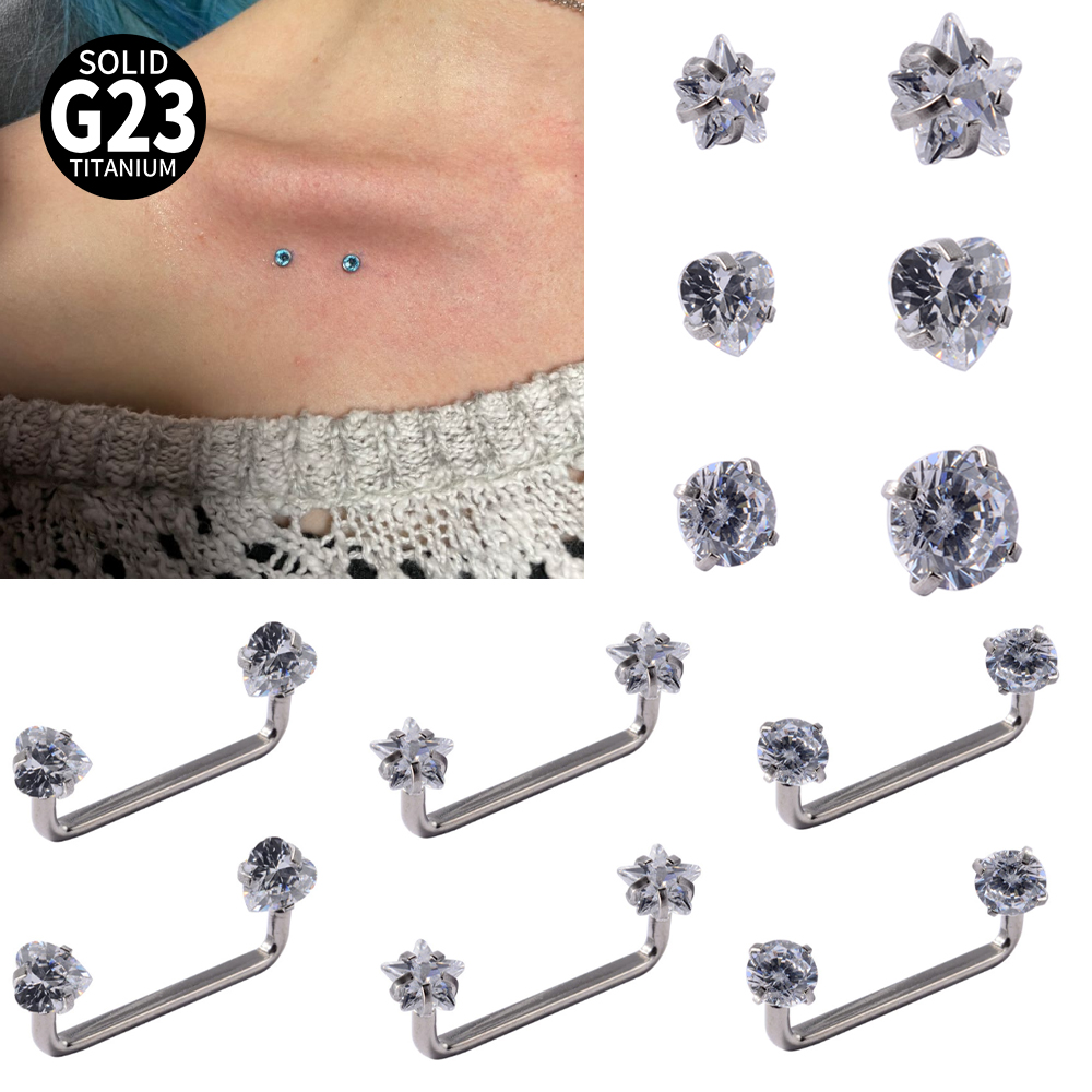 3-1개입 임플란트 등급 티타늄 마이크로 더멀 서피스  - Body Jewelry Dermal 리뷰 및 가격
