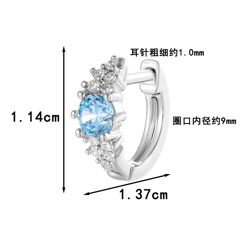 크리스탈 큐빅 지르콘 귀걸이, 민감한 귀를 위한 수술용 - Conch Earring Hoop 리뷰 및 가격