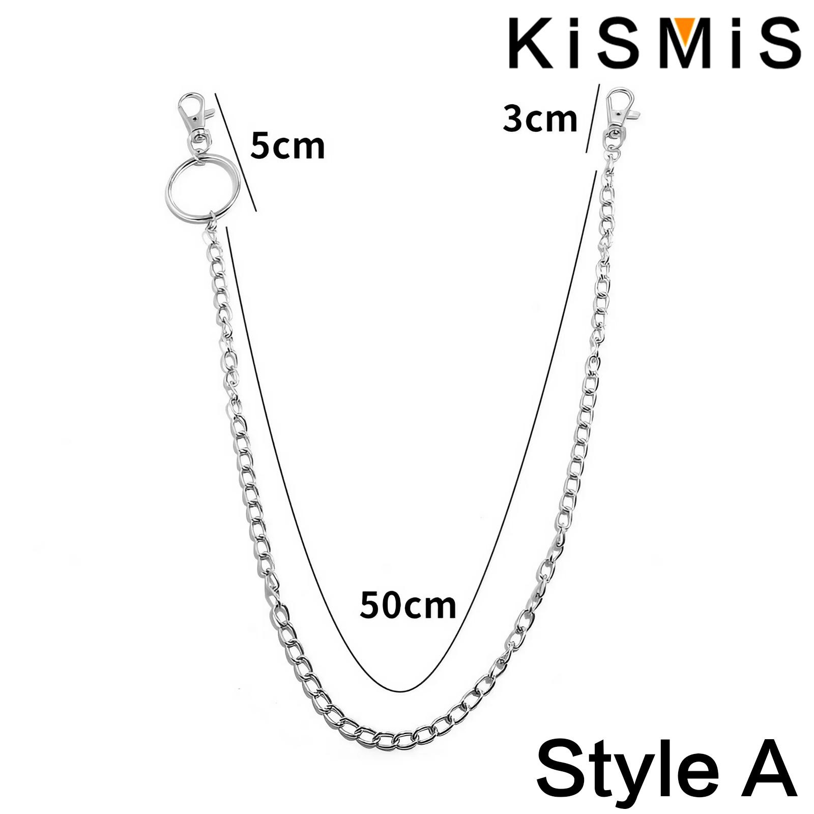 KISMIS 1PC 펑크 스트리트 키 체인 바지 바지  - Body Jewelry Leg Chain 리뷰 및 가격