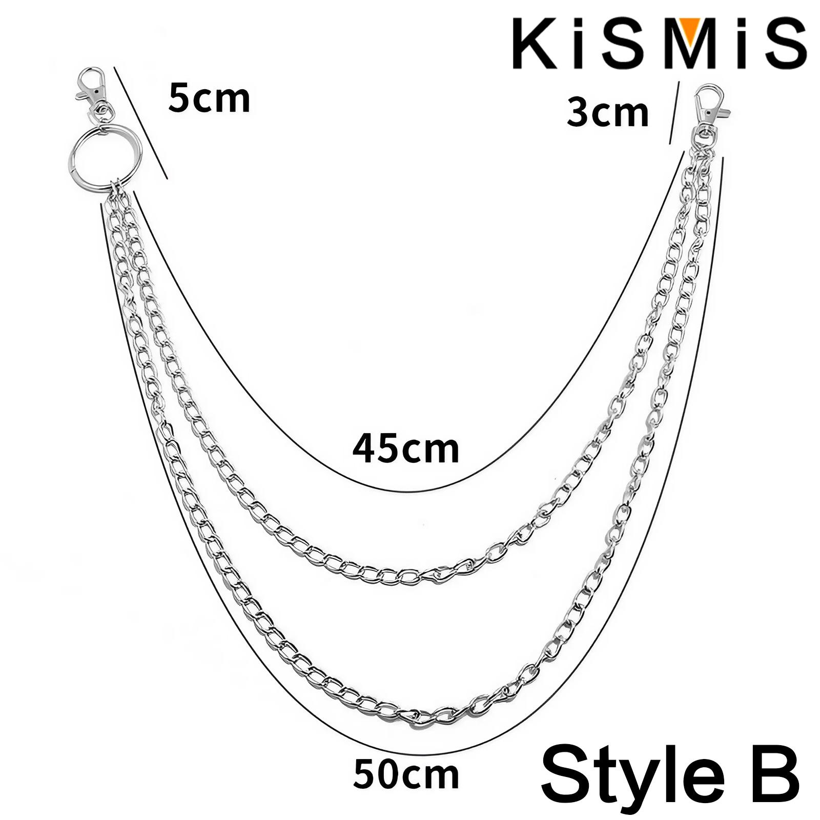 KISMIS 1PC 펑크 스트리트 키 체인 바지 바지  - Body Jewelry Leg Chain 리뷰 및 가격