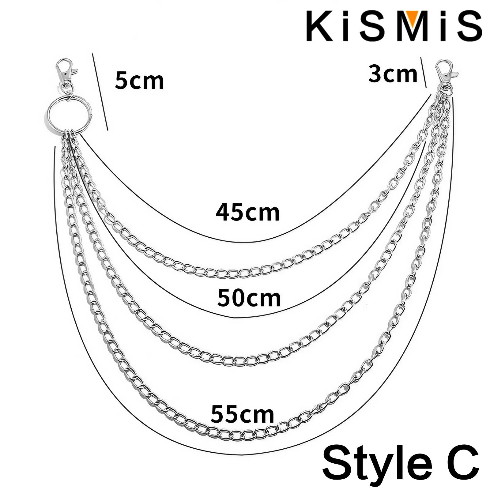 KISMIS 1PC 펑크 스트리트 키 체인 바지 바지  - Body Jewelry Leg Chain 리뷰 및 가격