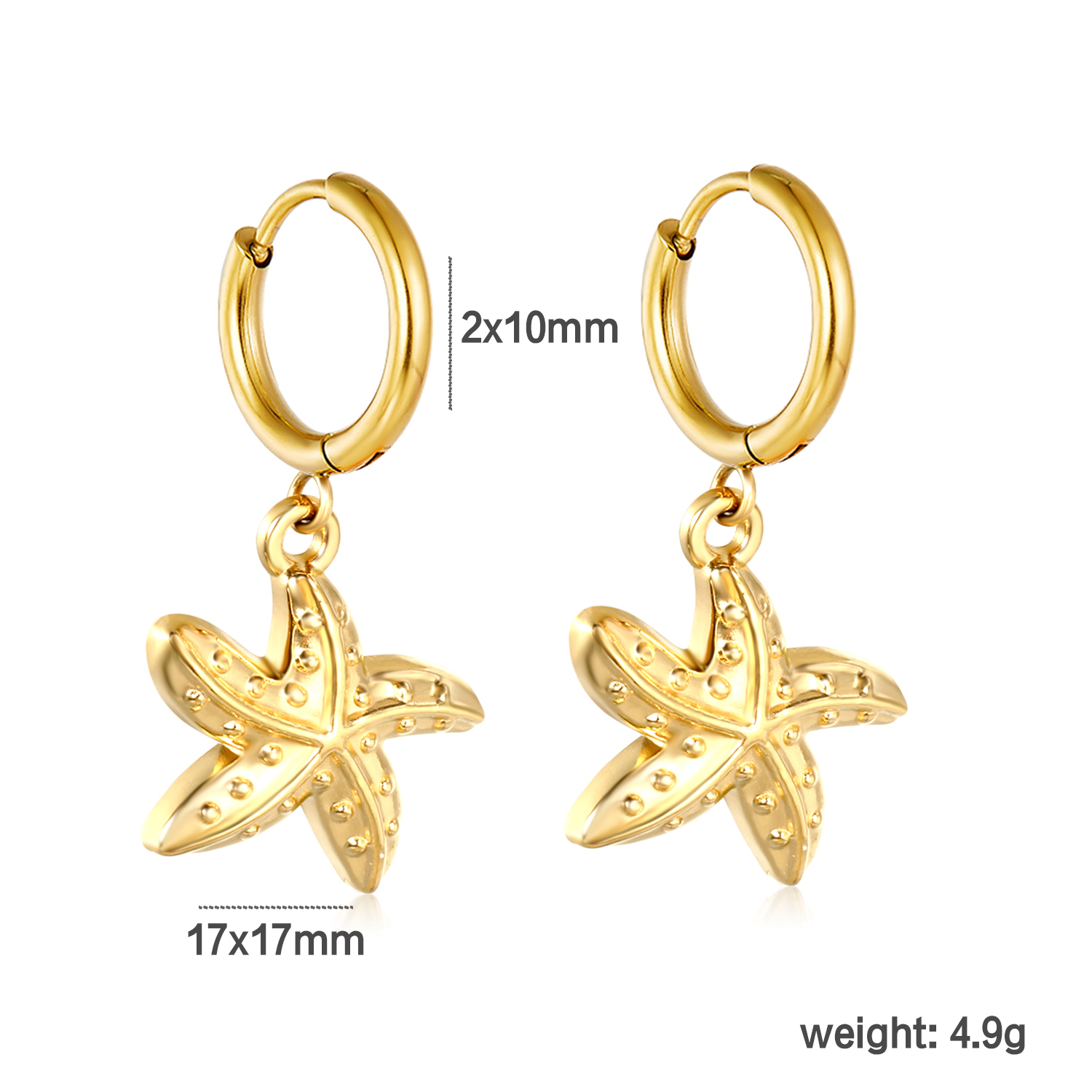 LUXUSTEEL 여성용 바다 별 조개 드롭 귀걸이 레 - Conch Earring Hoop 리뷰 및 가격