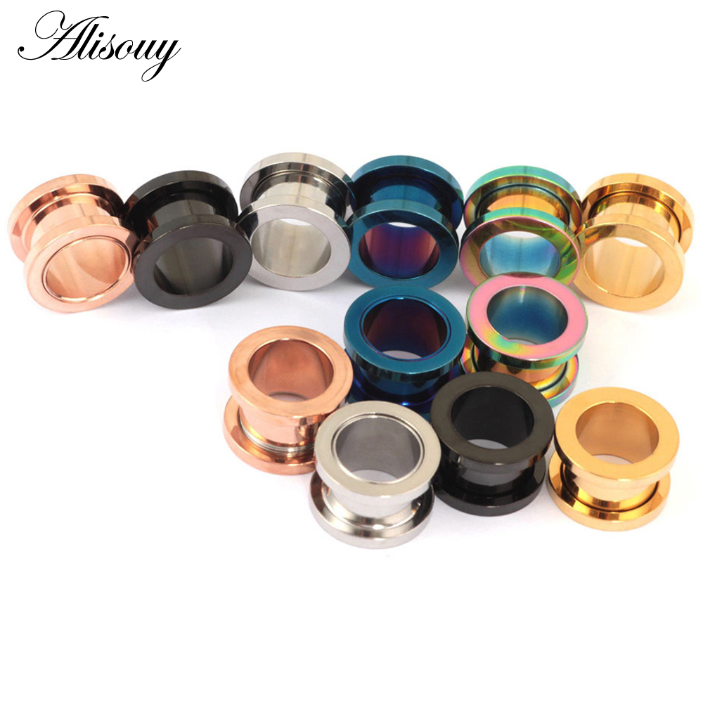 1pc 2mm-25mm 스테인레스 스틸 귀 플러그 터널 - Body Jewelry Ear Gauges 리뷰 및 가격