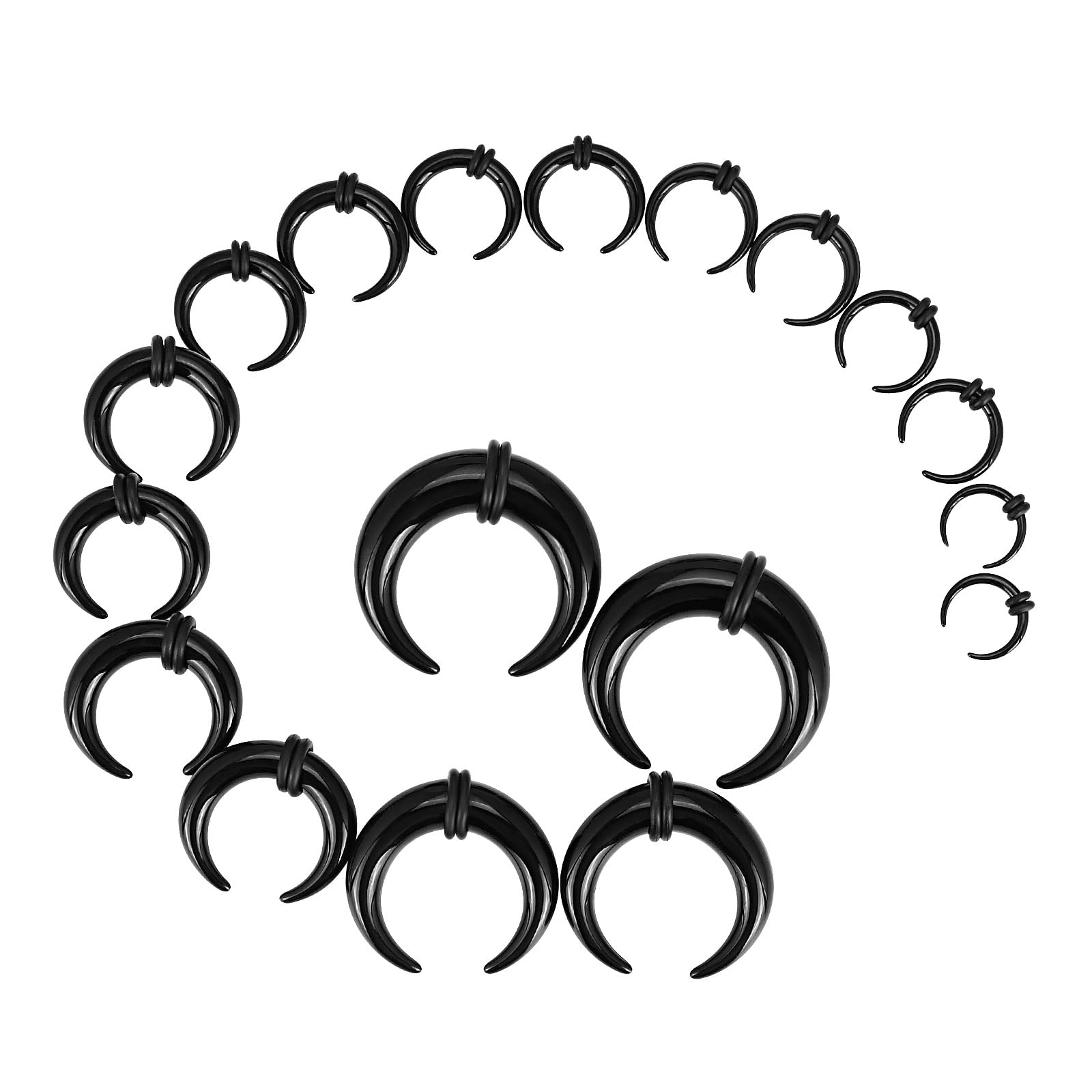 아크릴 셉텀 핀처 테이퍼 C 모양 버팔로 이어 테이퍼  - Body Jewelry Ear Gauges 리뷰 및 가격