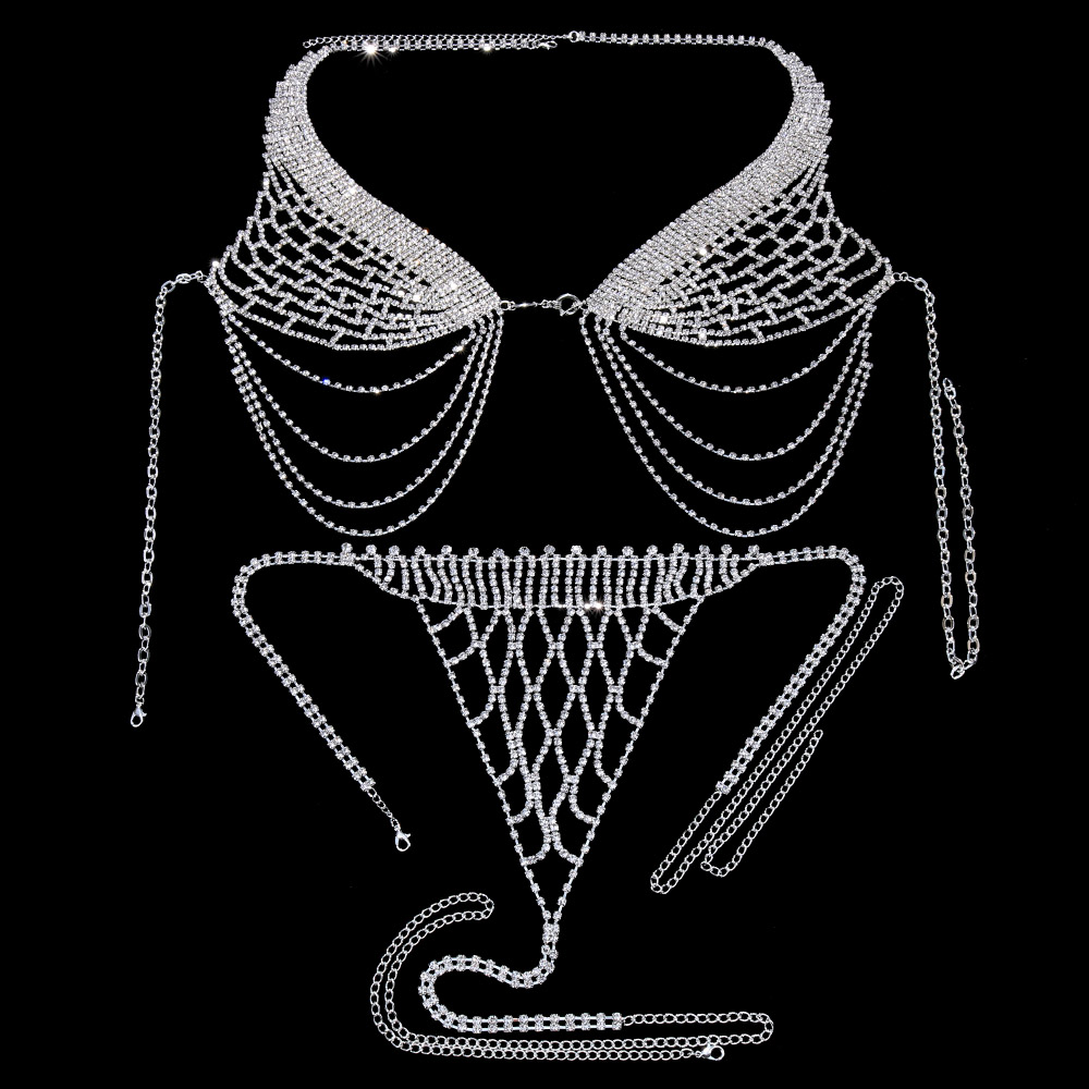 Stonefans 여성용 술 속옷 라인석 브라 체인 하 - Body Jewelry Harness 리뷰 및 가격