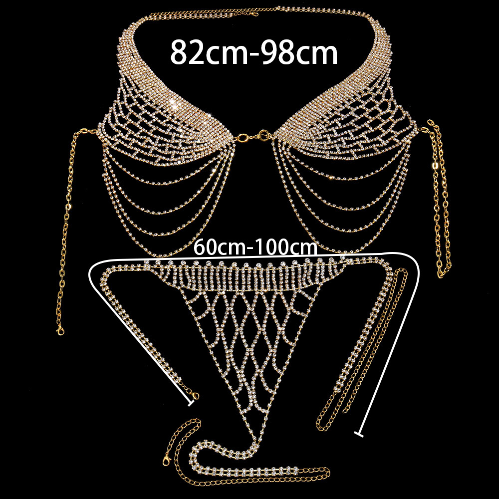 Stonefans 여성용 술 속옷 라인석 브라 체인 하 - Body Jewelry Harness 리뷰 및 가격
