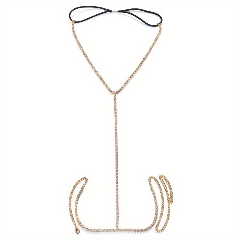 반짝이는 라인스톤 다리 체인, 여성용 섹시한 바디 쥬얼 - Body Jewelry Leg Chain 리뷰 및 가격