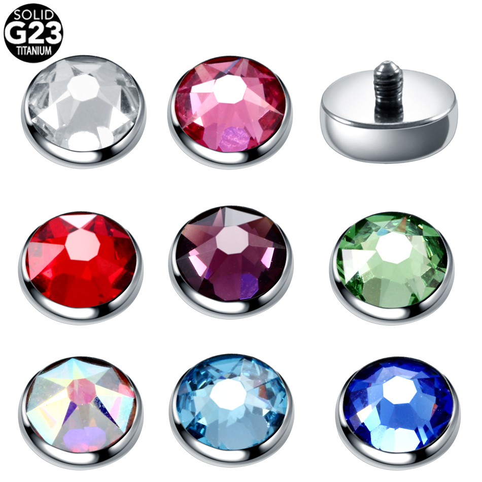 1PC G23 티타늄 더말 앵커 베이스 & 탑 스키너  - Body Jewelry Dermal 리뷰 및 가격