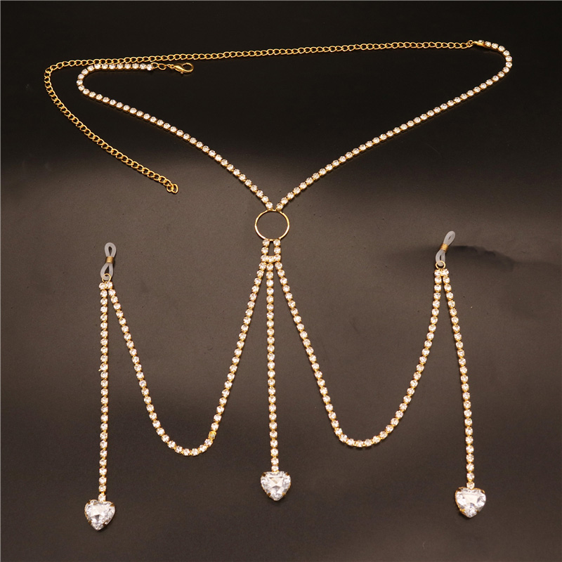 2023 새로운 패션 화이트 하트 젖꼭지 체인 비 피어 - Body Jewelry Harness 리뷰 및 가격