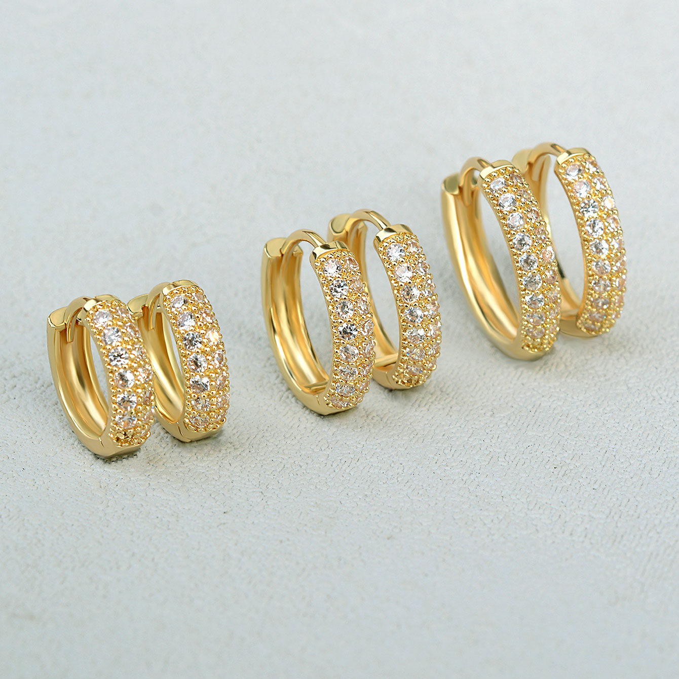 2024 패션 더블 로우 지르콘 허기 후프 귀걸이, 골 - Conch Earring Hoop 리뷰 및 가격