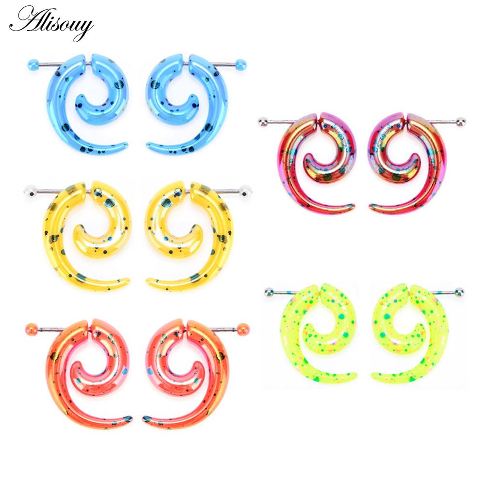 2개입 핫 아크릴 치터 페이크 스파이럴 이어 테이퍼 스 - Body Jewelry Hot 리뷰 및 가격