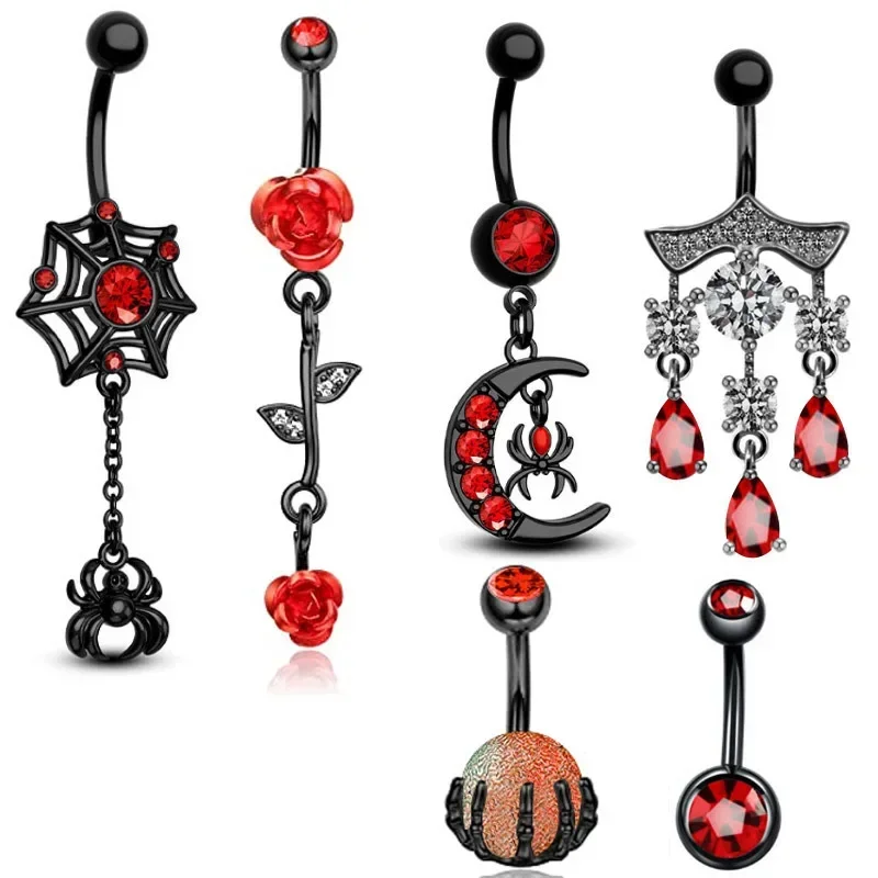 성격 하트 모양의 배꼽 반지 박쥐 배꼽 피어싱 뜨거운  - Body Jewelry Hot 리뷰 및 가격