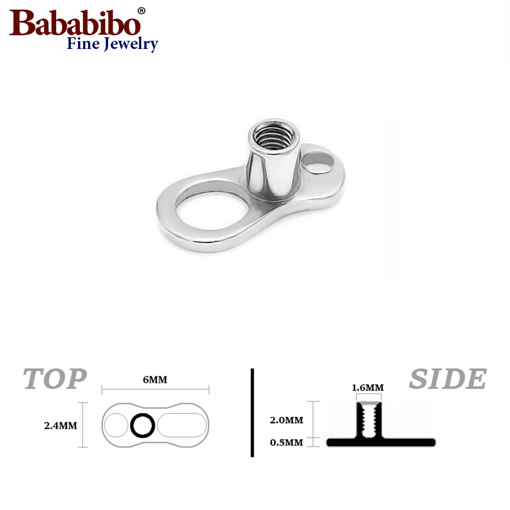 10pcs 14G 2mm /2.5mm G23 티타늄 피 - Body Jewelry Dermal 리뷰 및 가격