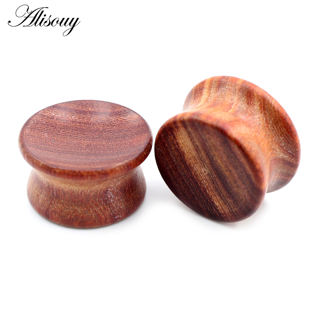 Alisouy 2pcs 6mm-20mm 오목한 천연 나 - Body Jewelry Ear Gauges 리뷰 및 가격