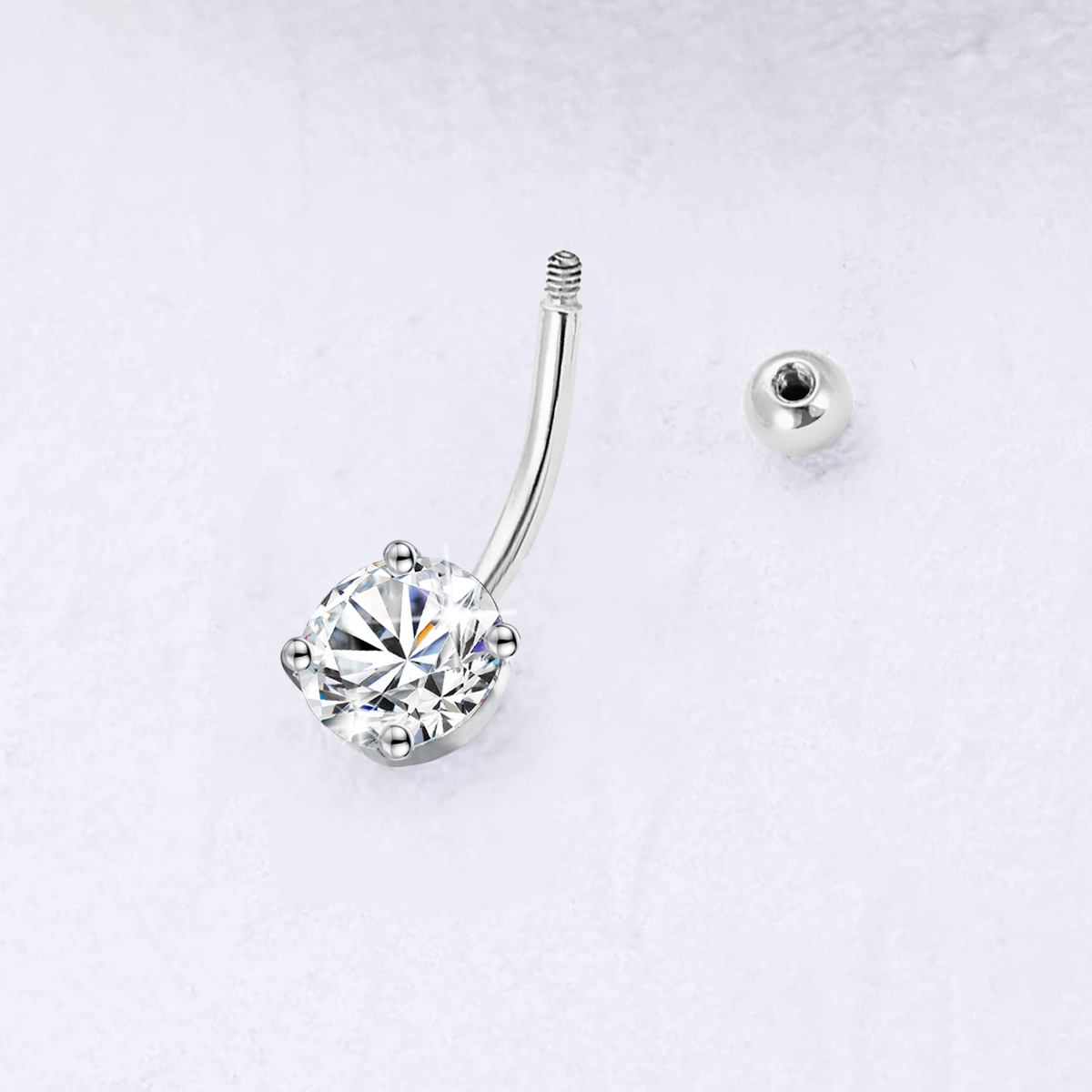 Szjinao 모이사나이트 밸리 단추 피어싱, 인증서  - Body Jewelry On Sale 리뷰 및 가격