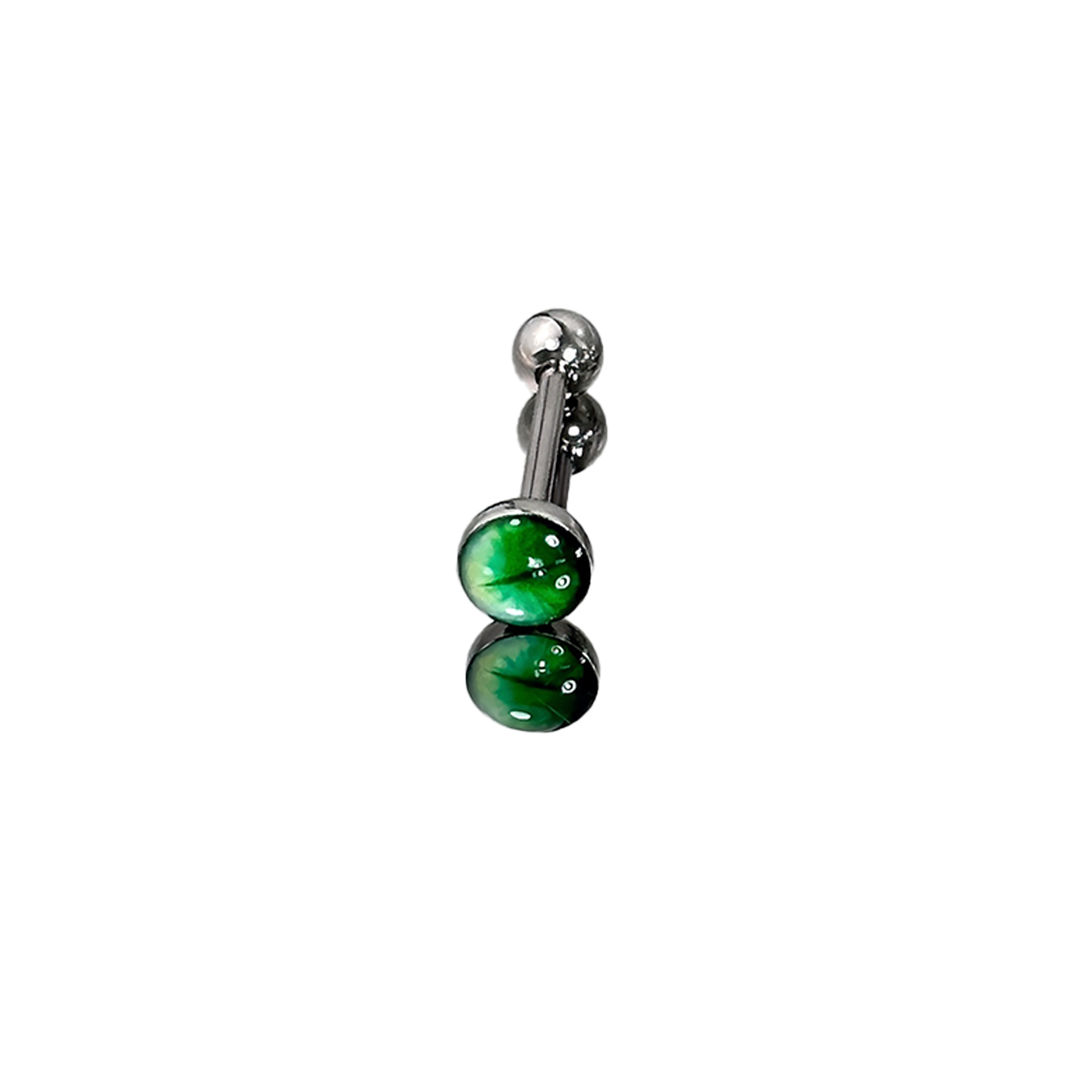 1개 고품질 트렌디 그린 스파클링 크로스 매직 퓨필 티 - Body Jewelry Hot 리뷰 및 가격