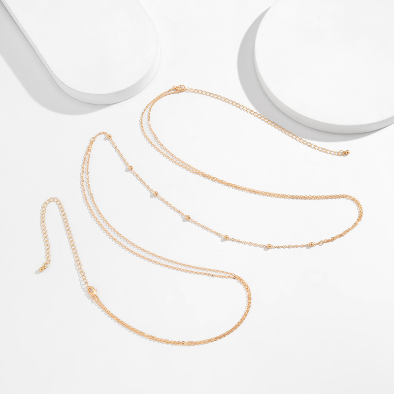 심플한 크로스 체스트 브레스트 벨리 바디 체인 목걸이  - Body Jewelry Harness 리뷰 및 가격