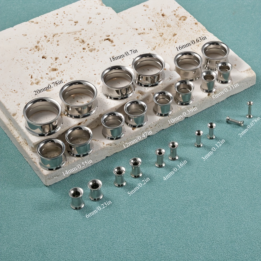 1 쌍/12 쌍 세트 스테인레스 스틸 내부 스레드 귀  - Body Jewelry Ear Gauges 리뷰 및 가격