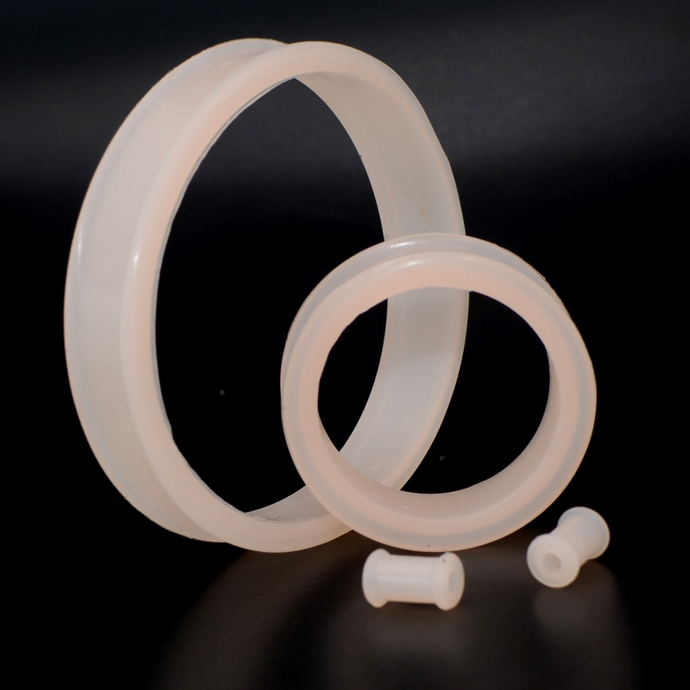 1 쌍 3mm-76mm 큰 크기 중공 검은 실리콘 유연 - Body Jewelry Ear Gauges 리뷰 및 가격