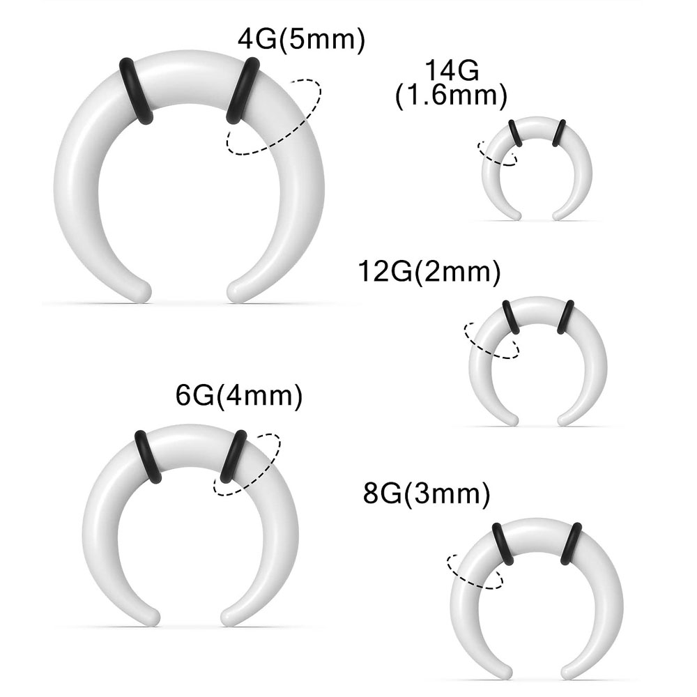 대형 Septum 링 14G 12G 8G 6G 4G 아 - Body Jewelry Ear Gauges 리뷰 및 가격
